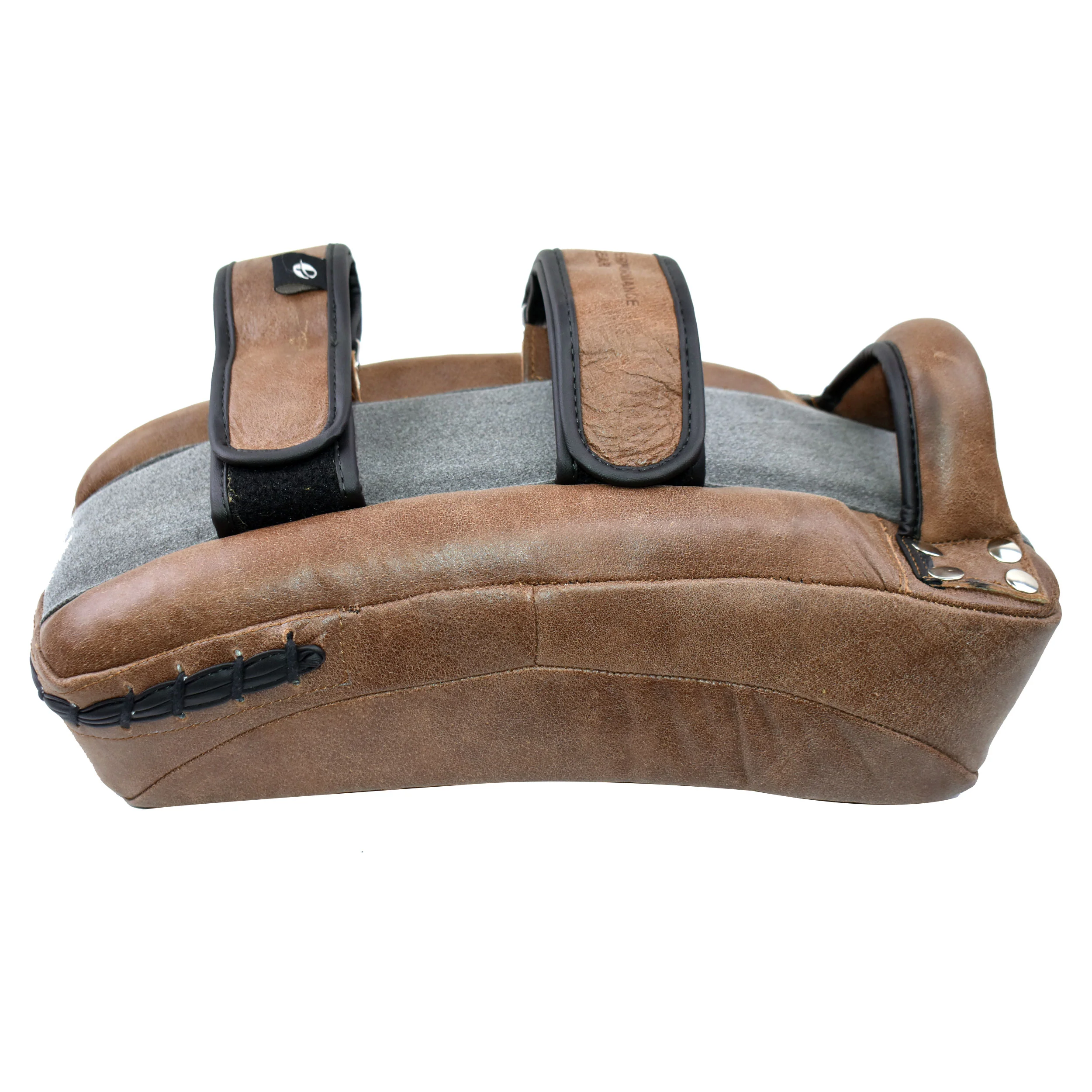 Brown Vintage Leather Thai Pads (pair) - Image 3